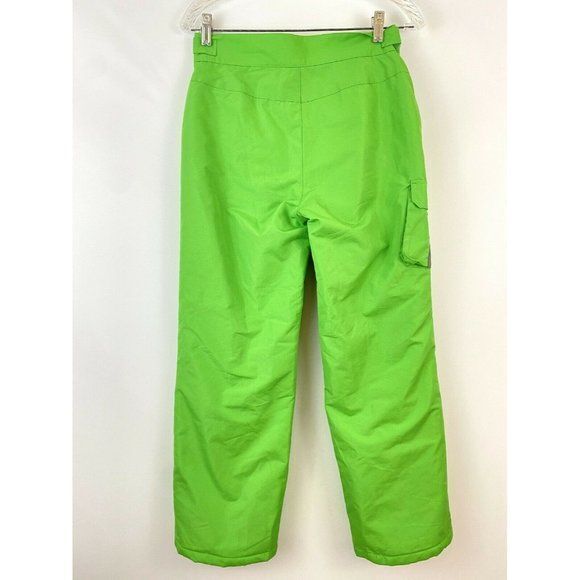 Slalom Kids Unisex XL Ski 14/16 Pants Bright Green Snowboarding Outdoor Sledding - Picture 4 of 7